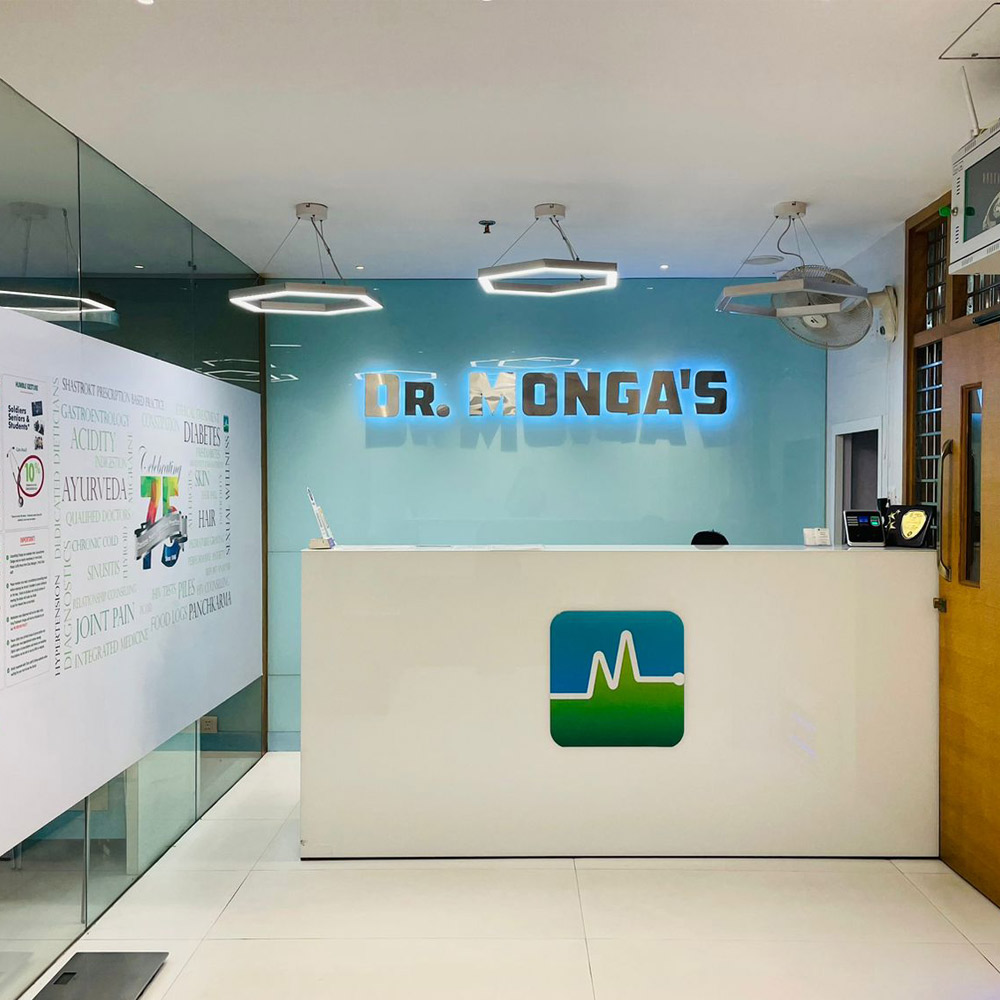 Dr. Monga's HIV Prevention Clinic interior in South Delhi